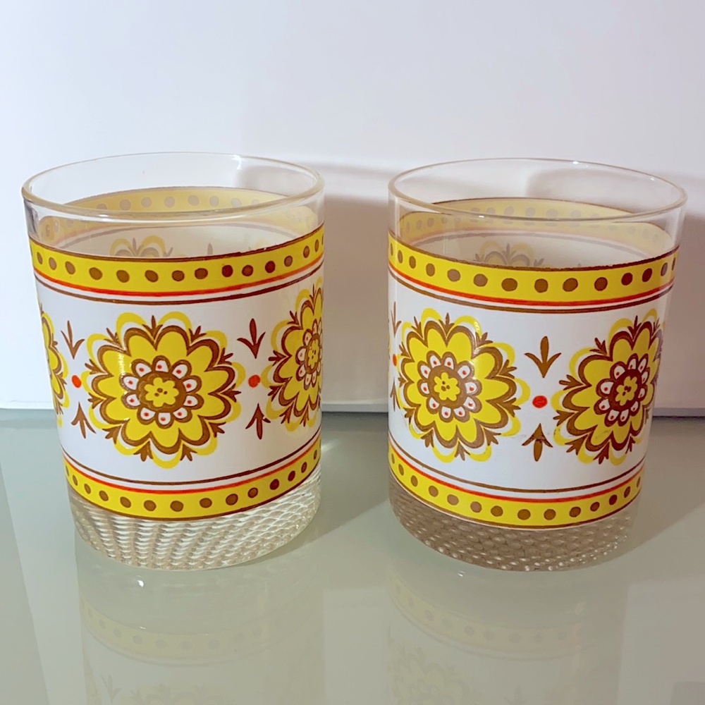 Vintage On The Rocks Glass Set